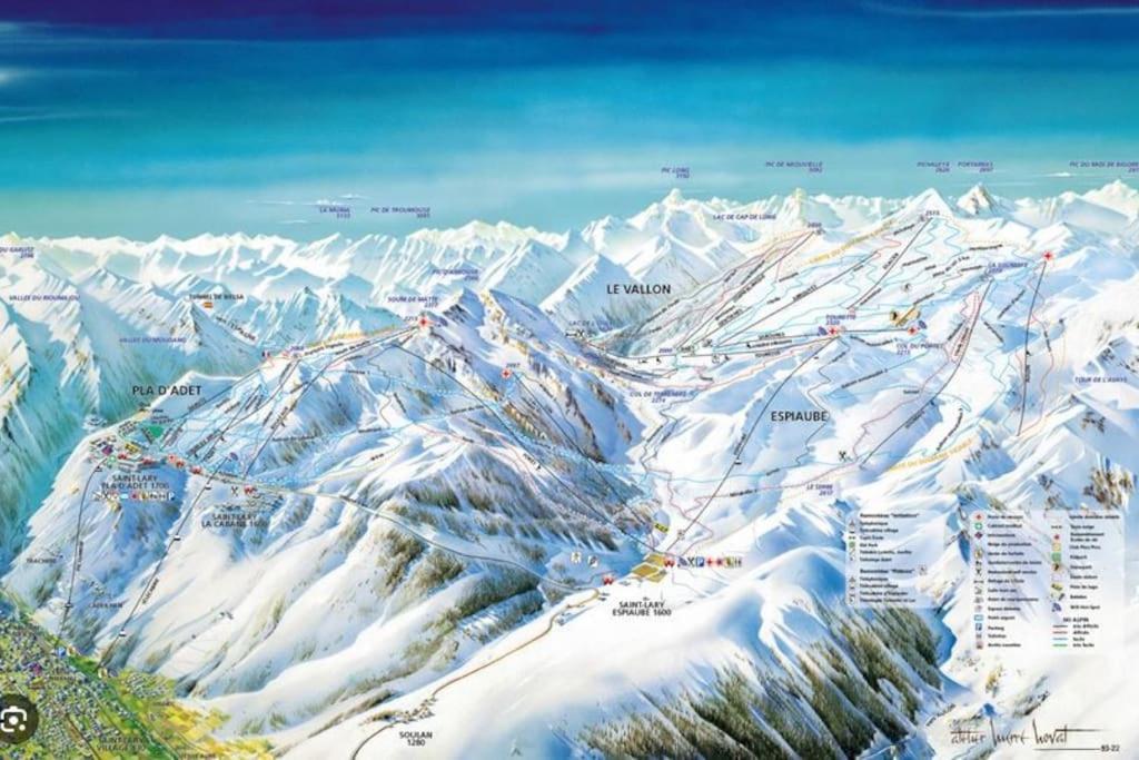 Vue Panoramique Sur Les Pyrenees Lejlighed Saint-Lary-Soulan Eksteriør billede